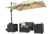Parasol de jardin Siena 3x3m Garden Point beige