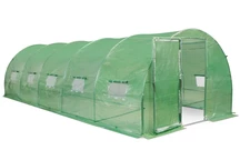 Polytunnel à ossature métallique 3x8 m Garden Point vert avec porte