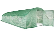 Polytunnel à ossature métallique 4x8m Garden Poin vert avec une porte