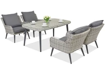 Salon de jardin Bilbao Premium 4 Garden Point blanc
