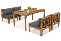 Salon de jardin Brunei Premium 4 Garden Point acacia