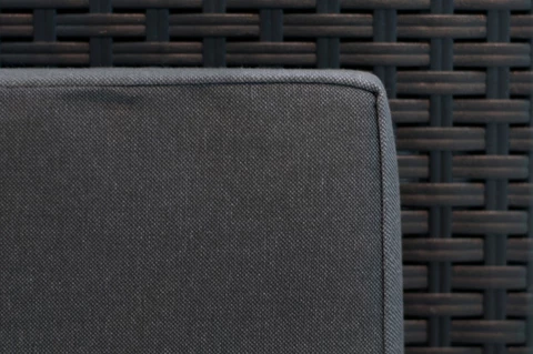 Salon de jardin en polyrotin Nebraska Dallas Apetito 4 anthracite Bica
