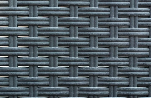 Salon de jardin en polyrotin Nebraska Dallas Apetito 4 anthracite Bica