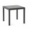 Salon de jardin en polyrotin Venezia Dallas Apetito 4 anthracite Bica