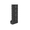 Salon de jardin poly rotin Lida Dallas Apetito 4 anthracite Bica
