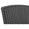 Salon de jardin poly rotin Lida Dallas Apetito 4 anthracite Bica