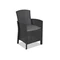 Salon de jardin polyrotin Lida Dallas Apetito 4 anthracite Bica