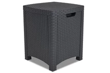 Table en rotin technique anthracite Lido Storage Bica