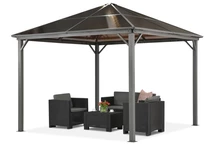 Tonnelle de jardin Milos 3x3 Garden Point gris