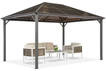 Tonnelle de jardin Milos 3x3 Garden Point gris