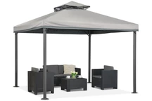 Tonnelle de jardin Valencia gris 3x3 m Garden Point