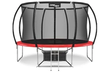 Trampoline de jardin Premium avec filet à l’intérieur 366 cm Jump Hero 12FT rouge