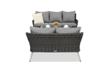 Salon de jardin Bilbao Coffee avec une petite table pour 5 Garden Point anthracite