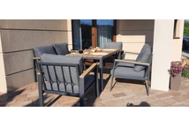Zakintos Apetito 6 set aluminium anthracite Garden Point
