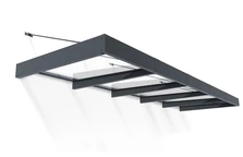 Auvent de porte en aluminium Sophia XL 1,4 x 4,7 m Palram - Canopia anthracite