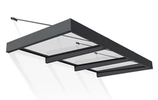 Auvent de porte en aluminium Sophia XL 1,4 x 2,9 m Palram - Canopia anthracite
