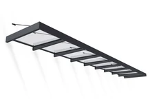 Auvent de porte en aluminium Sophia XL 1,4 x 8,5 m Palram - Canopia anthracite