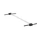 Auvent de porte moderne Nancy 3 m Palram - Auvent anthracite