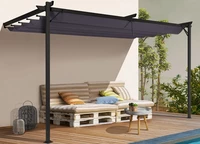 Auvent de terrasse anthracite Santana 3x3 Garden Point