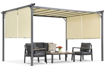 Beige Sevilla 3x4m Garden Point patio pergola