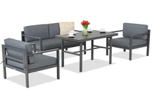 Garden Point Porto Apetito 4 meubles de jardin anthracite