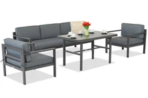 Garden Point Porto Apetito 5 meubles de jardin anthracite