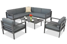 Garden Point Porto Corner 6 meubles d'angle anthracite