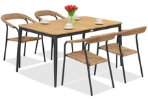 Meuble en aluminium Tarent/Padva pour 4 personnes Garden Point