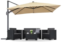 Parapluie Merano 3x3m Garden Point beige