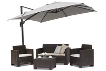 Parasol de jardin Sienne 2,5x2,5m gris Garden Point