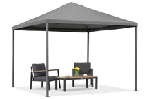 Pavillon de jardin anthracite Madrid 3 x 3m Garden Point
