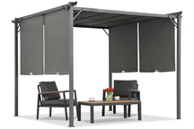 Pergola terrasse anthracite Sevilla 3x3m Garden Point
