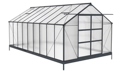 Serre en aluminium Azalia 3,1 x 5,5m CoverTech anthracite