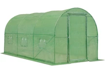 Serre tunnel 2x4m Garden Point verte avec porte