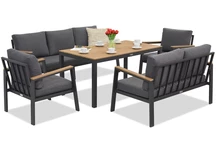 Zakintos Apetito 7 anthracite aluminium set Garden Point