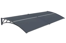 Auvent de porte Tiset 120 x 300cm CoverTech anthracite