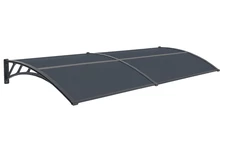Auvent de porte Tiset 80 x 240cm CoverTech anthracite
