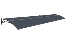 Auvent de porte Tiset 80 x 360cm CoverTech anthracite