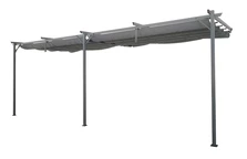 Auvent de terrasse anthracite Santana 3x6m Garden Point