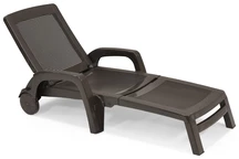 Chaise longue de jardin Sirmione marron Bica