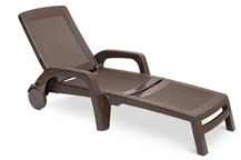 Chaise longue pliante Miami marron Bica