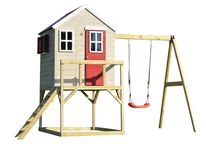 Antek VIII maison en bois avec balançoire