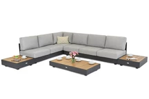 Ensemble de meubles d'angle en aluminium Trapani Garden Point