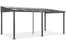 Gloriette murale en aluminium 3 x 5 m Tarragona Garden Point anthracite