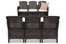 Lido Coffee 6 meubles en technorattan Bica marron
