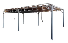 Pergola de terrasse anthracite Paros 3x6m Garden Point