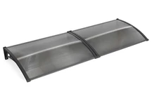 Tiset 100 x 400cm CoverTech auvent de porte anthracite