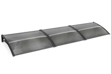 Tiset 100 x 600cm CoverTech auvent de porte anthracite