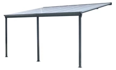 Auvent de terrasse en aluminium San Diego 4,3 x 3 CoverTech anthracite