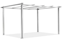 Barbados 3 x 4 m blanc Garden Point métal patio pergola frame